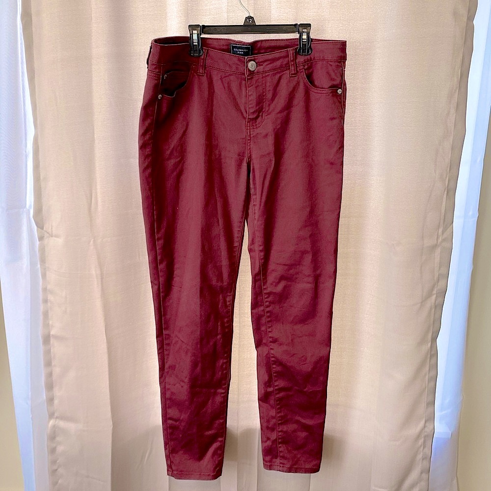 Host Pick - Maroon Celebrity Pink skinny Jeans